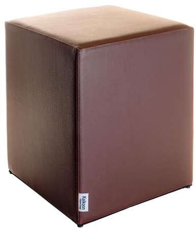 Kaikoon Sitzwürfel aus Kunstleder Braun 35 × 35 × 42 cm – Hocker für Event, Messe & Gastronomie