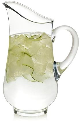 Libbey Atlantis Clear Glass Pitcher with Handle for Water & Juice, 73 Oz