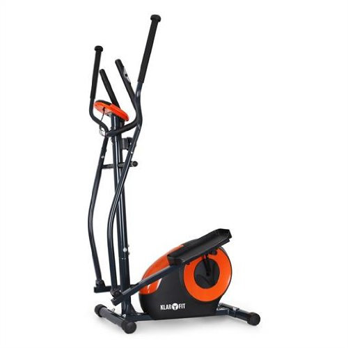 Klarfit - Bicicleta Elíptica Ellifit Fx 250 con Ordenador de a Bordo y Pulsómetro - Para Crosstrainer con Un Peso Máximo Soportado de 110Kg., Negro