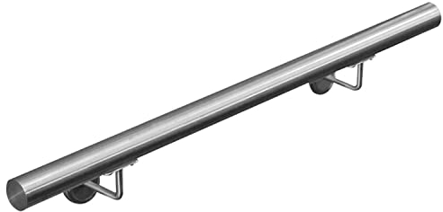 Main courante 304 acier inoxydable rampe escalier barre appui V2Aox 50-200 cm, Longueur:60 cm