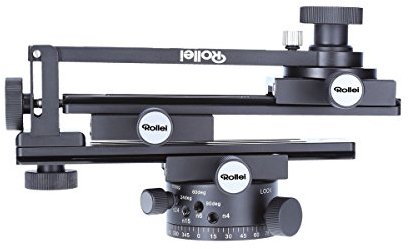 Rollei Panoramic Head 200 Mark II - Tripod head for multi row panoramic photos, Max. load of 3 kg and ARCA SWISS compatible - Black