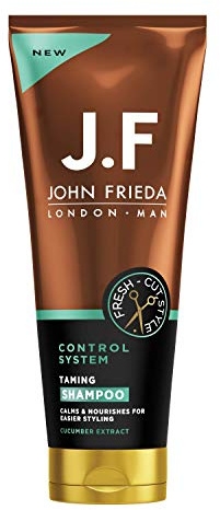 John Frieda Man JF Man Control System Taming Shampoo für dickes, widerspenstiges Haar, 250 ml