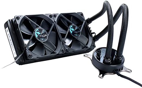 Fractal Design Celsius S24 - 240 mm Radiator - Silent Liquid CPU Cooler - PWM - Intelligent Controls - 2x Fractal Design Dynamic X2 PWM GP-12 120Mm Silent Fans Included - 1/4 Fitting - Blackout