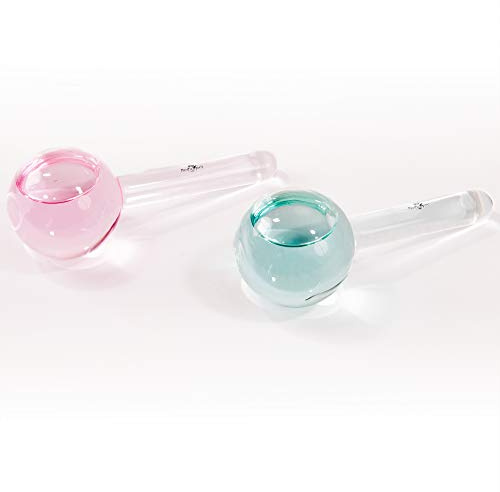 Pacific Spirit Globes – Massage Set I Beauty Gesichtsmassagegerät I Kosmetisches Massage-Gerät für Gesicht & Körper zur Kälte- & Wärmebehandlung I Massageroller Gesicht I Gesichtsmassage Roller