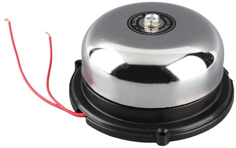 4-Zoll Feuerglocke Elektrische Glocke 220V 10W Edelstahl mit Internem Schlag für Schulen, Behörden und große öffentliche Gebäude mit Alarmen und Tonsignalen | Elektrische Glocke 4 Zoll, 220V Edelstahl Für Alarme