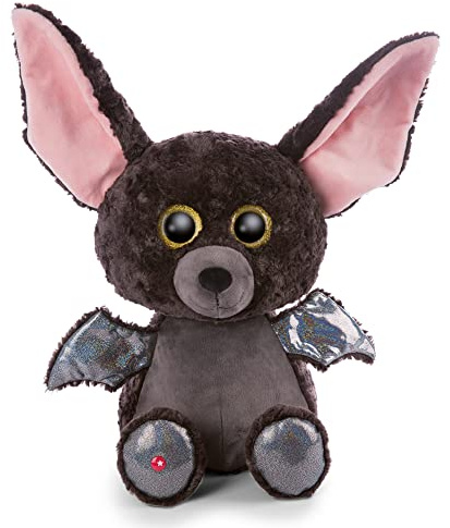 NICI Glubschis: Das Original – Glubschis Fledermaus Baako 45cm – Kuscheltier Fledermaus mit großen Augen – Flauschiges Plüschtier mit großen Glitzeraugen – Schmusetier für Kuscheltierliebhaber