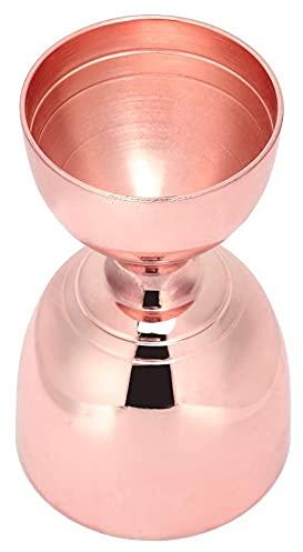 1oz x 2oz Double Jigger, misurino per liquore in acciaio inossidabile, strumento Bartending(Oro rosa)