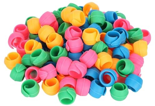 100Pcs Spulenfaden Halter, Klammern für Spulen Nähstickgarn Fadenhalter Fadenclips Fadenspule Huggers zum Sticken, Quilten und Nähen von Fäden