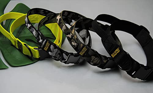 Halsband mit Griff Gr.M Schwarz 4cm breit