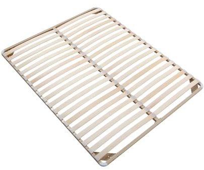 Vente-unique - Telaio a doghe 160 x 200 cm Beige - 2x19 doghe - smontato senza piedi