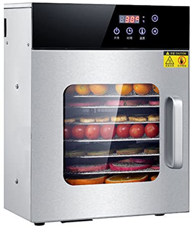 Stainless Steel Food Dehydrators for Food and Jerky 8 Layers Fruit Vegetable Dryer for Food Herbs Spices Beef Jerky Maker Dehydrator for Dog Treats