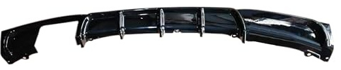 JOM 5111349JOM Heckdiffusor Heckschürzeneinsatz Glanz Performance Doppelendrohr links passend für 3er F30