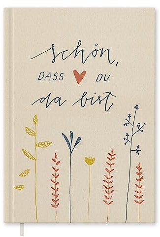 Eine der Guten Gästebuch für Hochzeit, Geburtstag, Taufe, Hochzeitsgästebuch Creme, 144 Seiten dickes FSC Papier, umweltfreundlich, Premium Hardcover mit Fadenbindung, 17x24 cm
