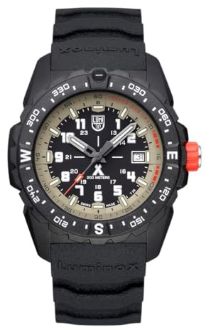 Luminox Herren Armbanduhr Bear Grylls Mountain mit Edelstahlarmband, 20 Bar, 43 mm, XB.3731
