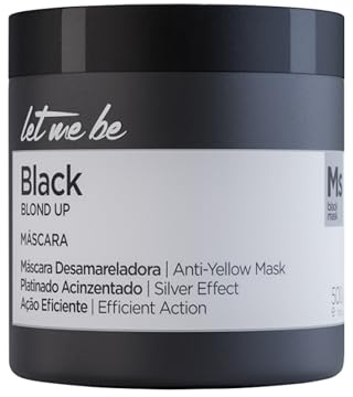 Let Me Be - Mascarilla Matiz Black Blond Up Efecto Gris, Elimina el Amarilleamiento para cabellos rubios, grises y blancos | 500g
