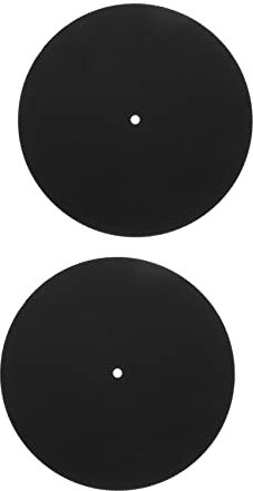 KICHOUSE 2St Grammophon-Plattenblock Schutzmatte aufzeichnen Zubehör für Plattenspieler Abspielgerät drehteller Aufzeichnungsblock Plattenteller Slipmat CD Drehscheibe