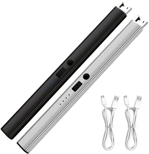 AXOTEN Electric Candle Lighter, USB Rechargeable with Safety Lock, For Kitchen, Camping, Fireplaces, Barbecues