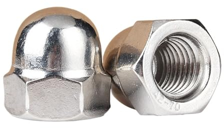 Sechskant-Hutmuttern aus Edelstahl 304/316, metrisch, M3, M4, M5, M6, M8, M10, M12, Kuppelkopf, dekorative Kappe, Blindmuttern, Kappen, Abdeckungen, Mutter(304 Stainless Steel,M6-5pcs)