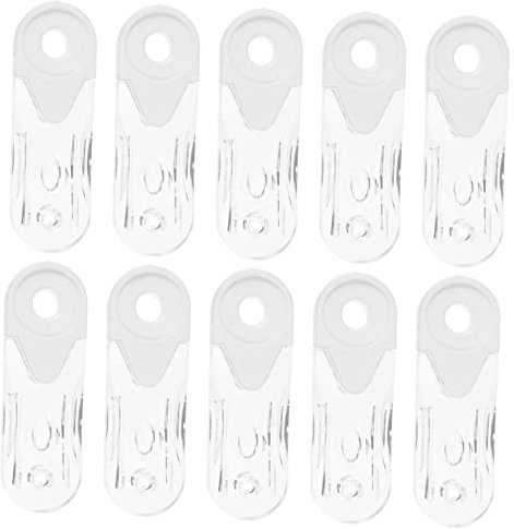 STOBAZA Vertikaljalousie Griff Zubehör 10 Stück Ovaler Griff Aus Transparentem Kunststoff Für Fenster Innenvorhänge Hebegriff Leicht Und Montierbar