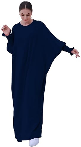 Zofocy Muslim Prayer Abaya Islamic Women Lightweight Maxi Dress Long Sleeve Ladies Dubai Kaftan