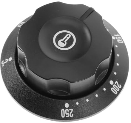 Oven Knob Replacement Black Plastic Dial 50-250℃ for Electric Ovens | Cooker Knobs Replacement Universal, Precise Temperature Control, Suitable for Water Heaters and Fryers