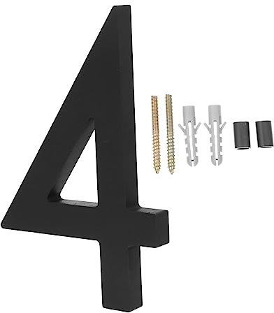 SHINEOFI Quirky House Number Signs Floating House Numbers and Mailbox Black Safe and Practical for Hotel Rooms and Office