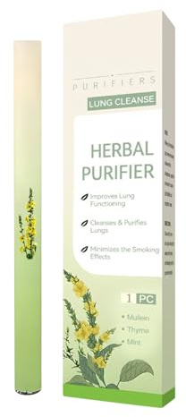 Mullein Erbals Insalatore Diffusore, Aromatherapy Diffusore Pen, Naturale Stick Per La Cura Del Corpo, Stick Per Inalatore A Base Di Erbe Da Portare In Viaggio, Lavoro, Casa, Palestra,