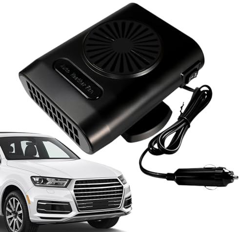 Chauffage d'Appoint pour Voiture - Rotation 360 Degrés Chauffage Défroissant 12V/24V - Accessoire Automobile Pour Intérieur Dégivrage Camping Hiver