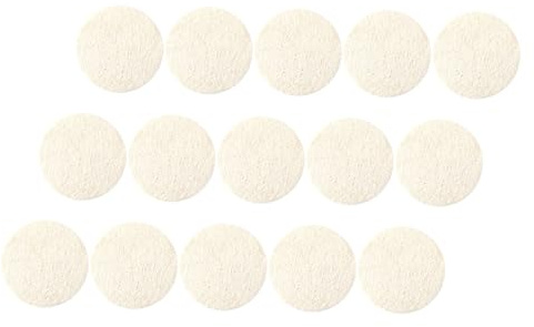 15 Stück Luffa Peelingpads für Gesicht zur Reinigung und Make Up Entfernung | Natürliche Loofah, Beige, Praktische Reisegröße, Multifunktional für Pflege und Sanfte Peeling Anwendung