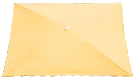 Rechteckiger Regenschirm, 3 x 3 m, wasserdicht, UV-Schutz, Ersatztuch für den Außenbereich, Marktschirm, langlebig, Gartenschirm-Oberteil (Khaki, 3 x 1,5 m)