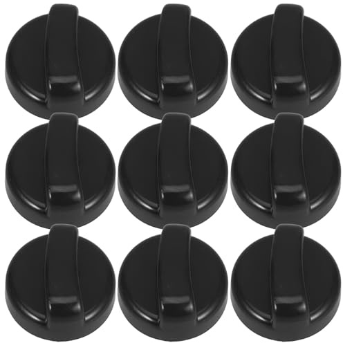 BESTonZON Manopole di Controllo per Riscaldatore da Esterno 8Mm Set da 10 Pezzi in Plastica Nera Ricambio per Piani Cottura a Gas Compatibili Accenditori Elettronici per Riscaldamento