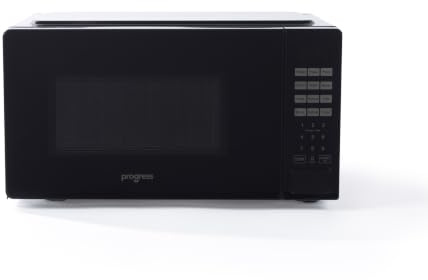 Progress 20 L digital mikrovågsugn – 8 förinställda funktioner för automatisk matlagning, solomikrovågsugn, exakt temperaturkontroll, 24,5 cm skivspelare i glas, avfrostning, 45,6 x 32,6 x 26,4 cm