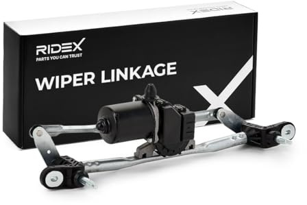 RIDEX Wischergestänge 12V Vorne Gestänge Scheibenwischer mit Elektromotor 300W0080 Kompatibel mit FIAT 500 312 500 C 312, FORD KA RU8, ABARTH 500/595 / 695 Schrägheck 312