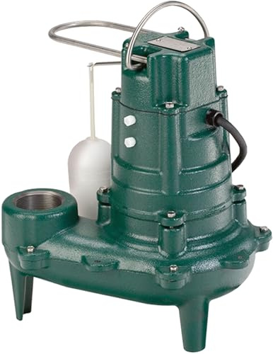 Zoeller 267-0020 115-Volt 1/2 Horse Power Model M267 Waste-Mate Automatic Cast Iron Single Phase Submersible Sewage/Effluent Pump
