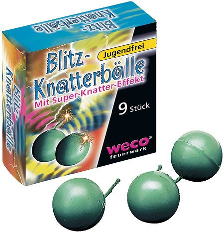 216 Stück - BLITZ KNATTERBÄLLE - KINDERFEUERWERK