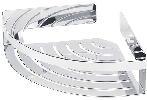 Tiger Caddy Etagère de Douche d'angle pour Douche pour Articles de Salle de Bains, Chrome, 22,4 x 7 x 22,4 cm