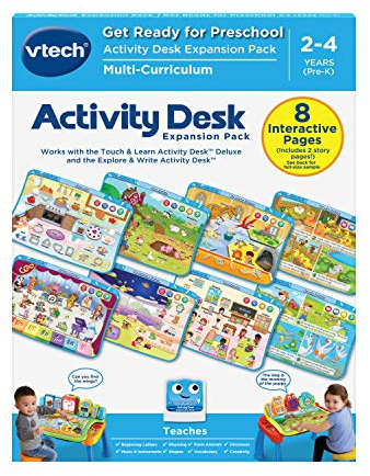 VTech Touch and Learn Activity Desk Deluxe Expansion Pack - Get Ready for Preschool (Packaging May Vary)