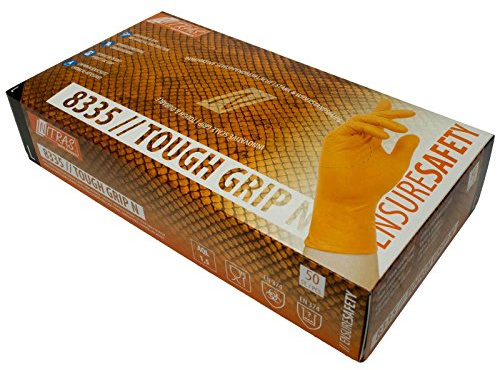 Nitras Einmalhandschuhe Nitril Tough Grip N 8335 puderfrei S-XXL, Box à 50 Stück, Größe:7 (S)