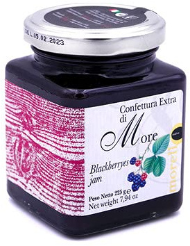 Mermelada extra 100% artesanal de moras producida en Italia - 225g