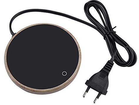 Coussin Chauffe-Tasses à café électrique, Chauffe-Tasse à thé en Grain de Bois pour la Maison de Bureau