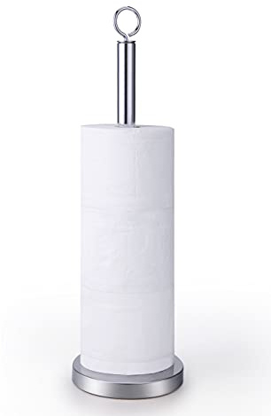 SunnyPoint Elite Heavy Weighted Sturdy Spare Toilet Paper Roll Holder Storage Stand