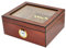 Eitida Humidor de Puros Classic Desk con Capacidad para 25-50 cigarros, Caja de Almacenamiento de Madera de Cedro Español Hecha a Mano con Separador, Humidificador e Higrómetro