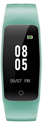 GRV Fitness Tracker Non Bluetooth Fitness Watch No App No Phone Required Waterproof Pedometer Watch with Steps Calories Counter Sleep Tracker for Men Women Parents (Green)