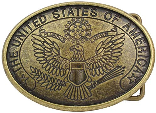 BELTINGER Gürtelschnalle United States of America 4,0 cm | Buckle Wechselschließe Gürtelschließe 40mm Massiv | für Reit-Outfit