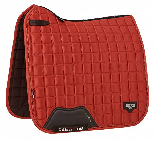 LeMieux Dressur Schabracke Sattelunterlage Loire Classic Satin Square in Sienna, Größe:L, LeMieux:Sienna