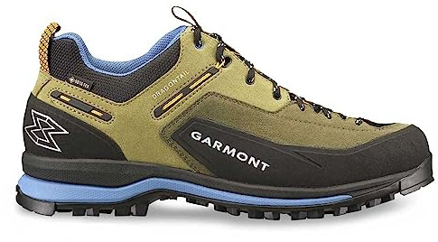 GARMONT DRAGONTAIL TECH GTX Herren,Männer Trekkingschuhe,Zustiegsschuhe, Approachschuhe,Wasserdicht,approachschuhe,Olive Green/Blue,47 EU / 12 UK