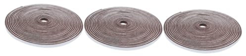 Housoutil Lot de 3 Rouleaux de Bande D'étanchéité pour Portes Phonique Anti- D'air Autocollante Pliable pour Rénovation de Maisons