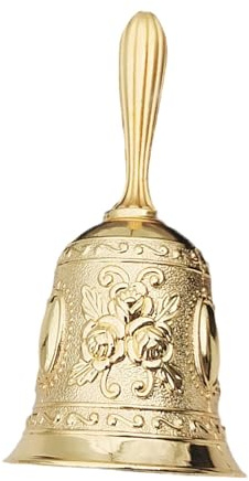 Campana de Mano, Antigua, Campana de Escritorio, Campana Retro Vintage Campana de Mano para Cena de recepción de Boda, Estilo D