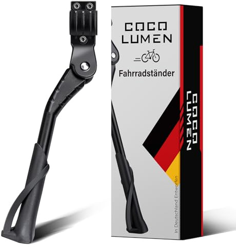 Fahrradständer - 24–28 Zoll höhenverstellbar – Fahrrad Ständerfuß bis 35 kg Traglast– Fahrrad Mittelständer für E-Bike, Trekkingrad, Montainbike, Cityrad