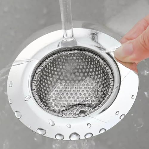3 Stücke Abflusssieb Küchenspüle Haarsieb Dusche - Waschbecken Sieb Abflusssieb Badewanne, Sink Drain Strainer Edelstahl, Außendurchmesser: 7.3cm, Innendurchmesser: 4.4cm, Tiefe: 1.6cm